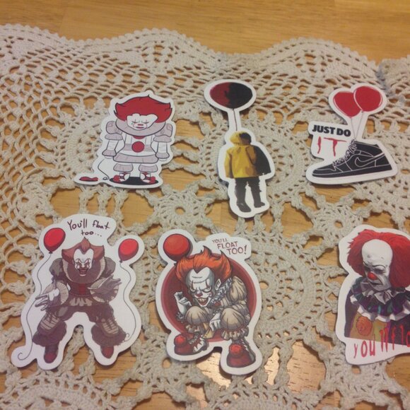 Scary Clowns IT Stickers for computers, laptops, lockers, luggage - Picture 3 of 6